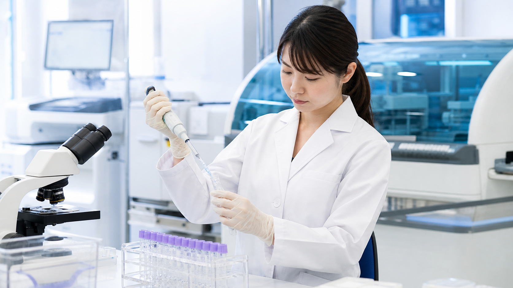 臨床検査の現場:ラボで検体を扱う臨床検査技師